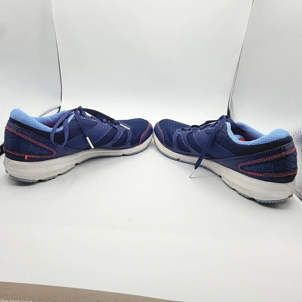 New Balance 577 Training Shoes Womens 9.5 Navy Blue Pink Good WX577BH Cush+
